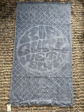 New! Rip Curl Surfers Essentials Blue Logo Beach Towel 100% Cotton